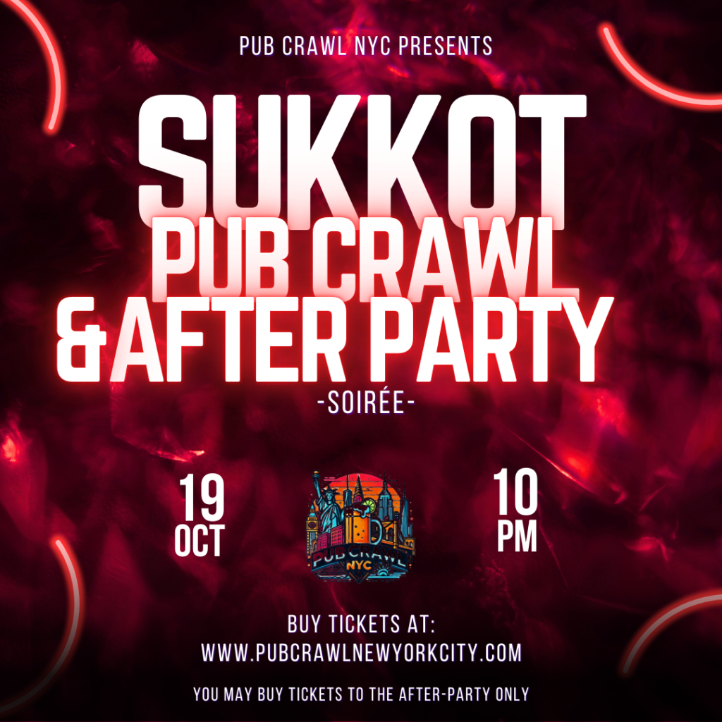 PUB CRAWL NYC EAST VILLAGE + SUKKOT AFTER-PARTY